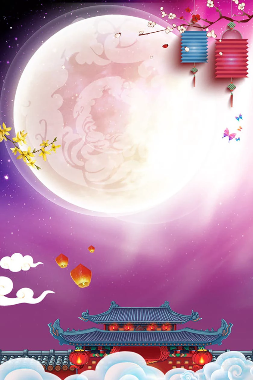 Hình nền chủ đề đêm trung thu