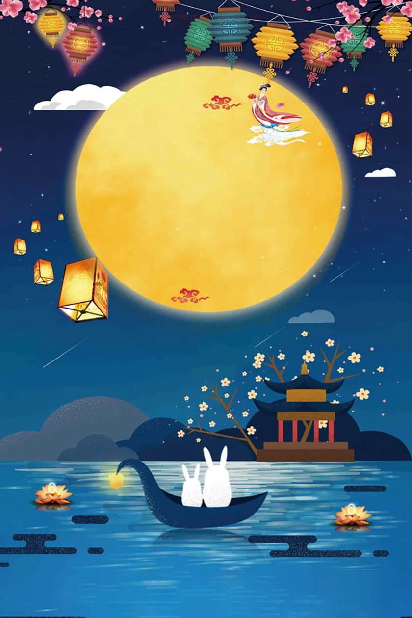 Chủ đề ảnh nền trung thu dễ thương 