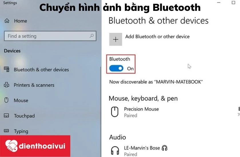 Chuyển ảnh từ điện thoại sang máy tính bằng Bluetooth