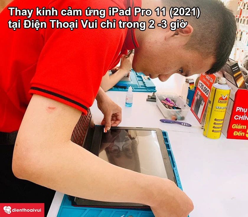 Thay ép kính cảm ứng iPad Pro 11 2021 giá tốt, chất lượng, 