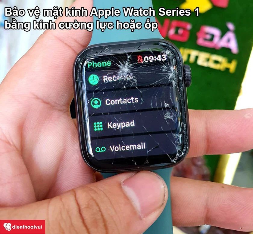 Cách bảo vệ mặt kính Apple Watch Series 1