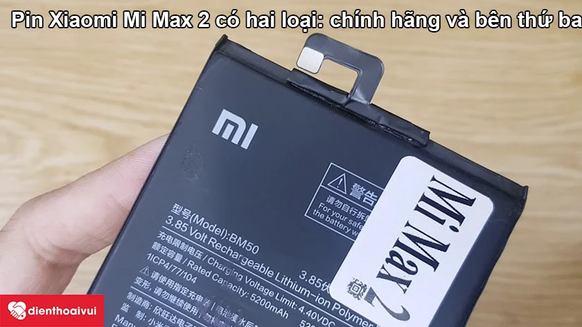 Pin Xiaomi Mi Max 2 có tất cả bao nhiêu loại?