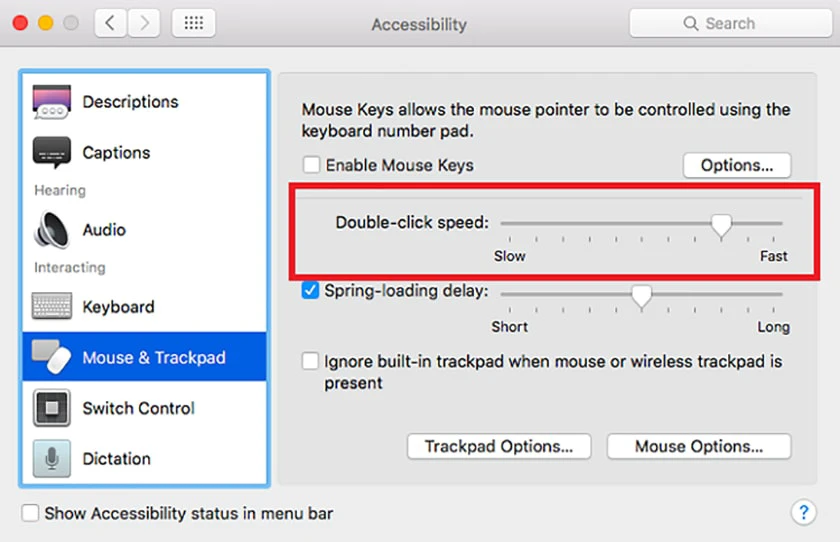 Cách khắc phục chuột Macbook không click được