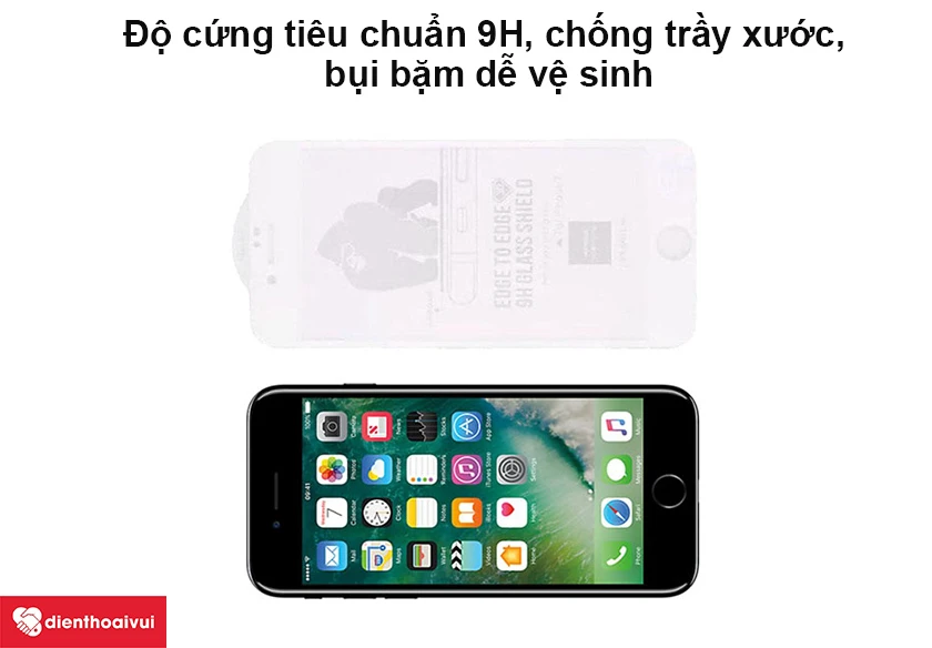 Cường lực iPhone SE 2020/7/8 Kingkong với độ cứng 9H