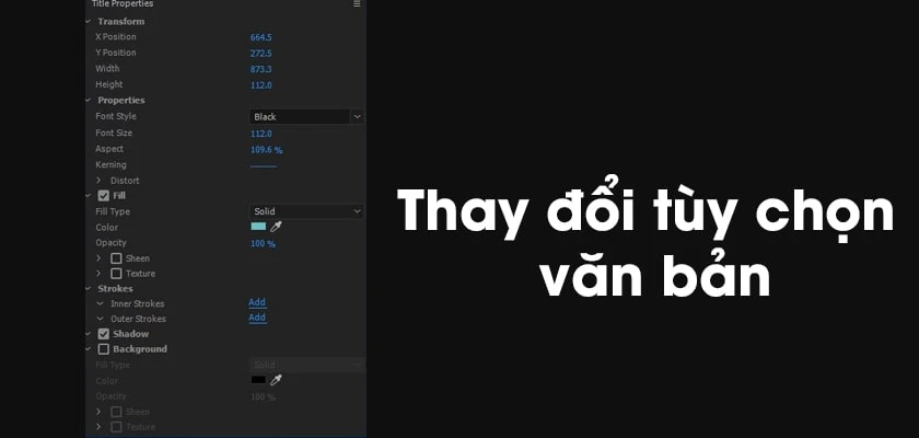 Hướng dẫn chèn text trong video Adobe Premiere
