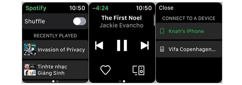 Cách nghe nhạc (phát nhạc) trên Apple Watch bằng Spotify và Apple Music