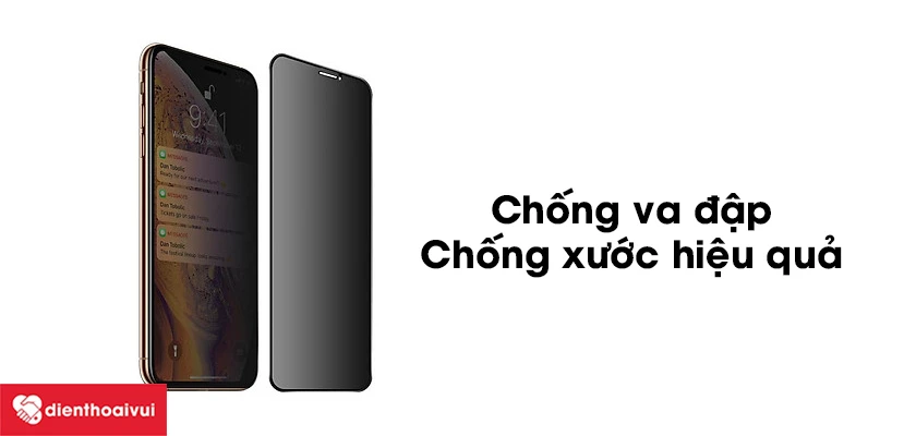 Miếng dán chống va đập Kingkong iPhone 11 Pro Max cao cấp chống nhìn trộm