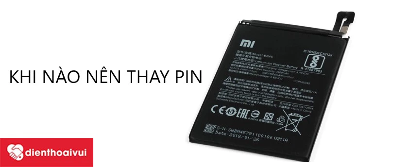 Lý do nên thay pin Xiaomi Redmi Note 5 