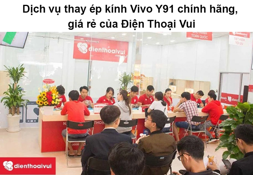 thay kính Vivo Y91