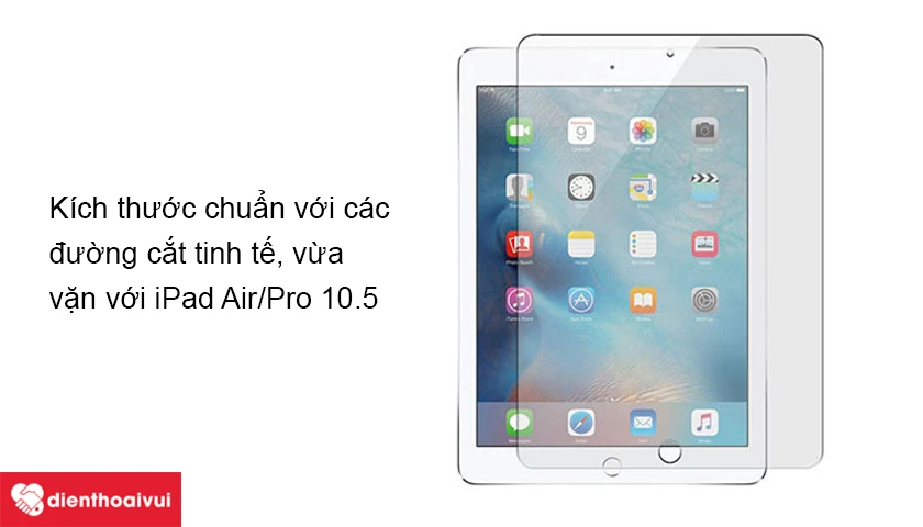 Thiết kế chuẩn cho iPad Air/Pro 10.5 với các đường cắt tinh tế