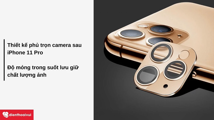 Miếng dán camera chống va đập S-Case iPhone 11 Pro