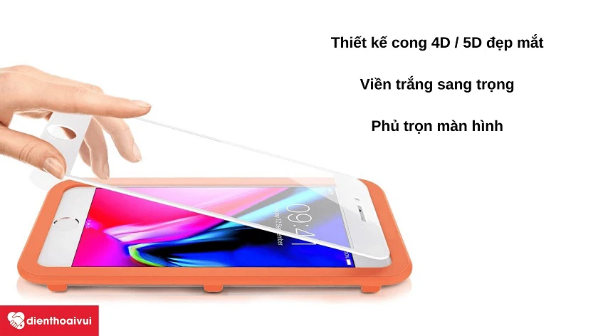 Dán chống va đập full màn hình 4D/5D iPhone 7/8/SE 2020