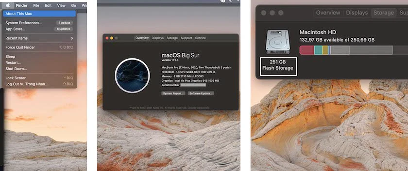 Kiểm tra ổ cứng SSD hay HDD trên Macbook