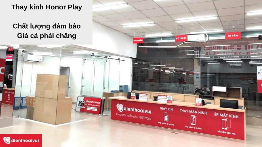 thay kính Honor Play