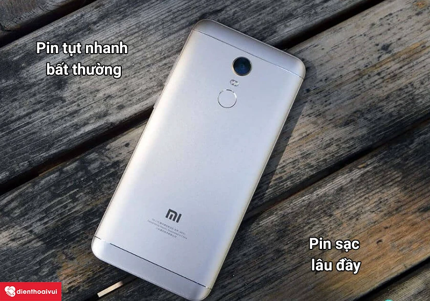 Một số dấu hiệu khi pin của Xiaomi Redmi 5 Plus bị hỏng