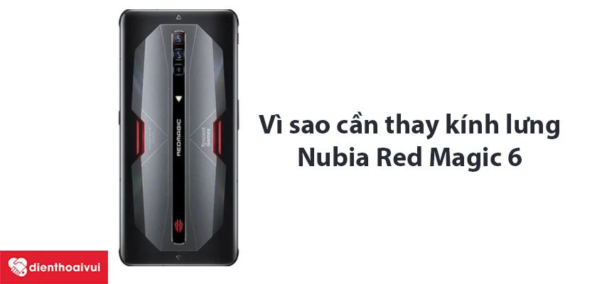 Thay kính lưng Nubia Red Magic 6