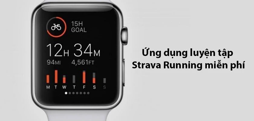 ứng dụng, app hay cho apple watch 3,5 - Strava Running miễn phí