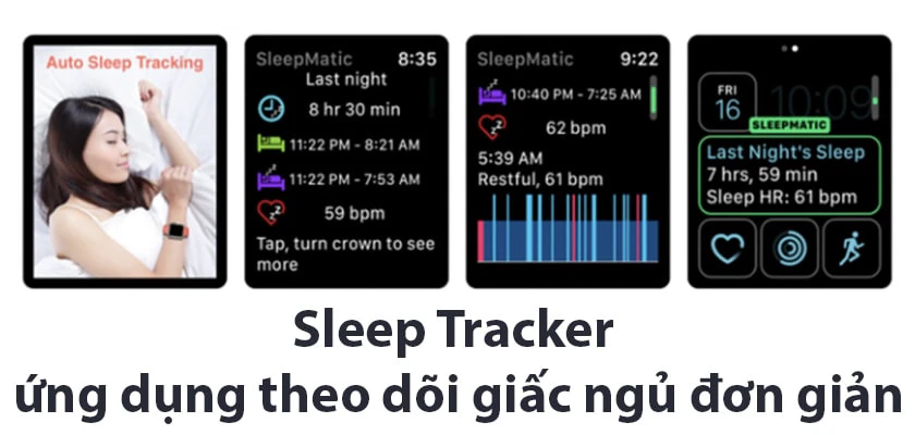 Ứng dụng theo dõi giấc ngủ trên Apple Watch 4, series 5- Sleep Tracker