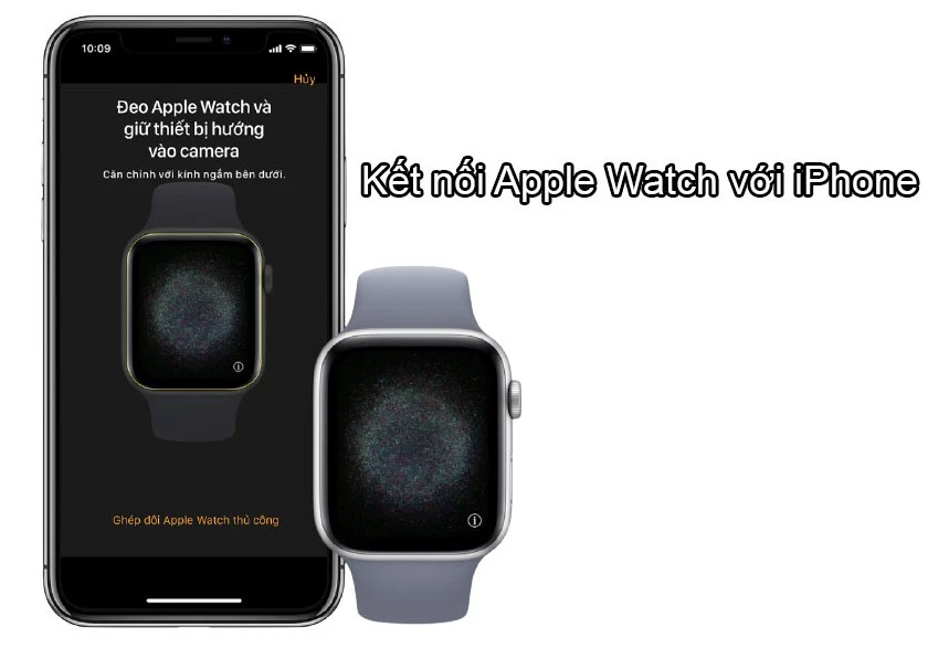 hướng dẫn sử dụng, dùng, xài apple watch bằng kết nối thủ công