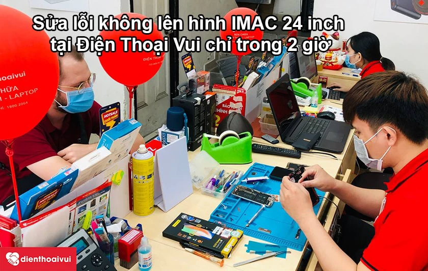 Sửa lỗi không lên hình iMac 24 inch Early 2009 A1225 EMC 2267 