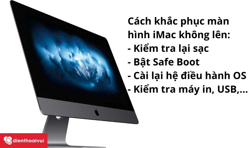 Sửa lỗi không lên màn hình iMac 24 inch Early-2008 A1225 EMC 2211 