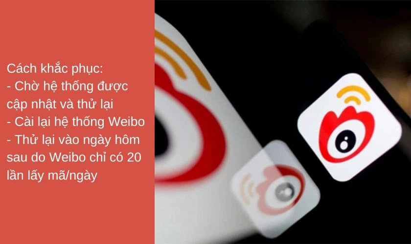 Cách sửa lỗi Weibo không gửi mã xác nhận