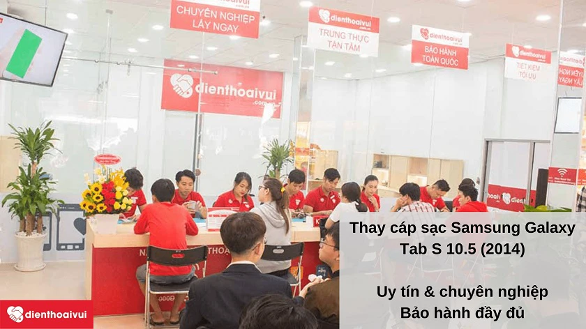 thay cáp sạc Samsung Tab S 10.5 2014 
