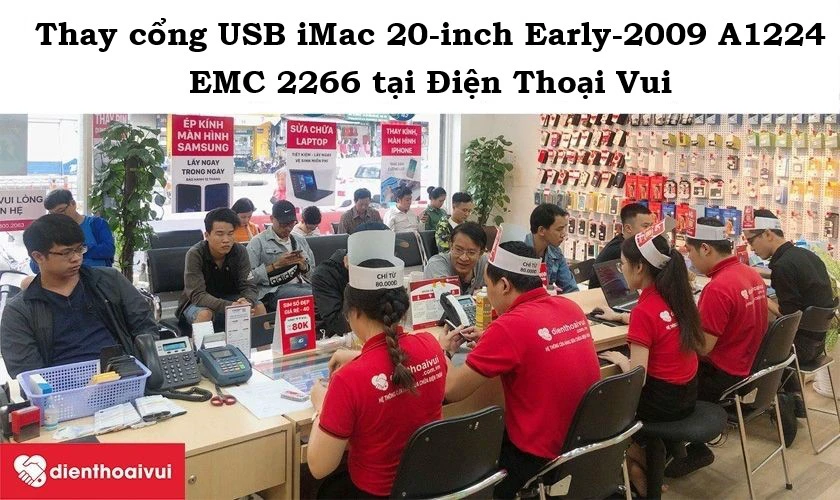 Thay cổng USB iMac 20-inch Early-2009 A1224 EMC 2266