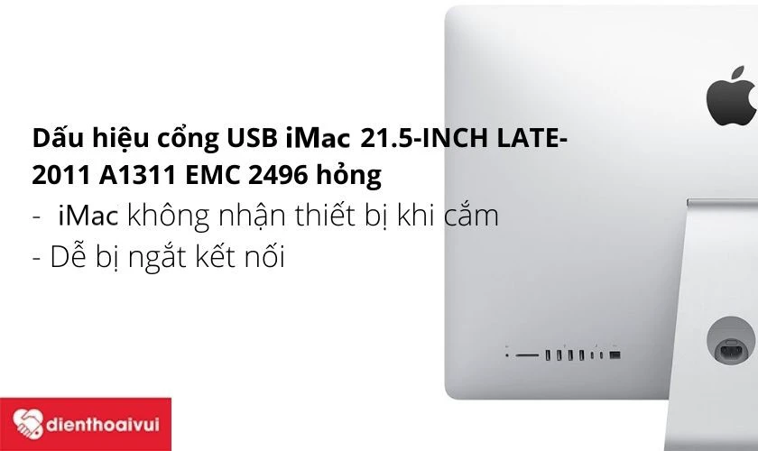 thay cổng USB iMac 21.5-inch Late-2011 A1311 EMC 2496