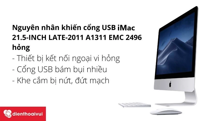 thay cổng USB iMac 21.5-inch Late-2011 A1311 EMC 2496