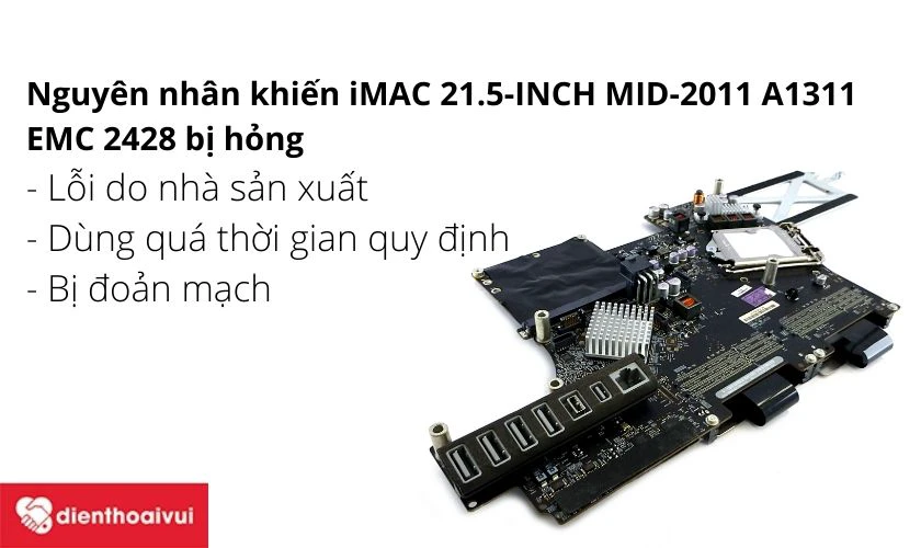 Thay mainboard iMac 21.5-inch MID-2011 A1311 EMC 2428 