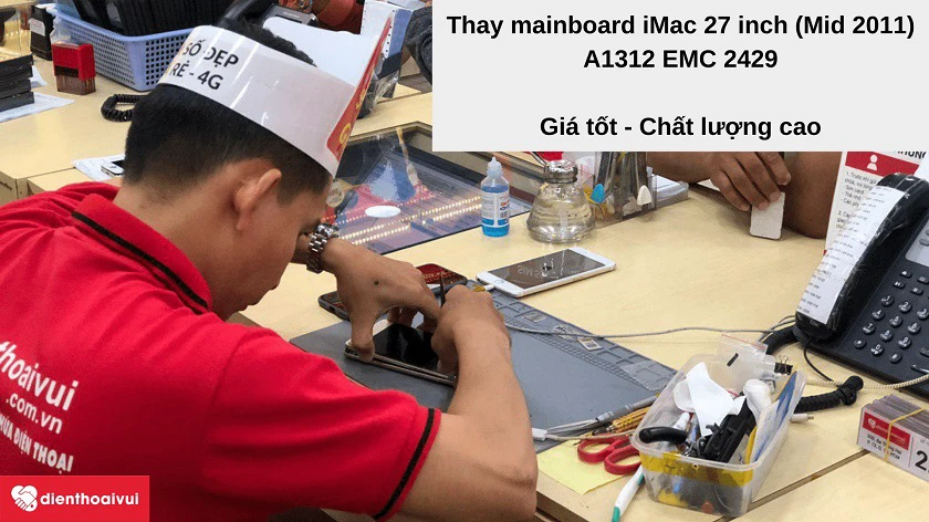 thay mainboard iMac 27 inch Mid 2011 A1312 EMC 2429 