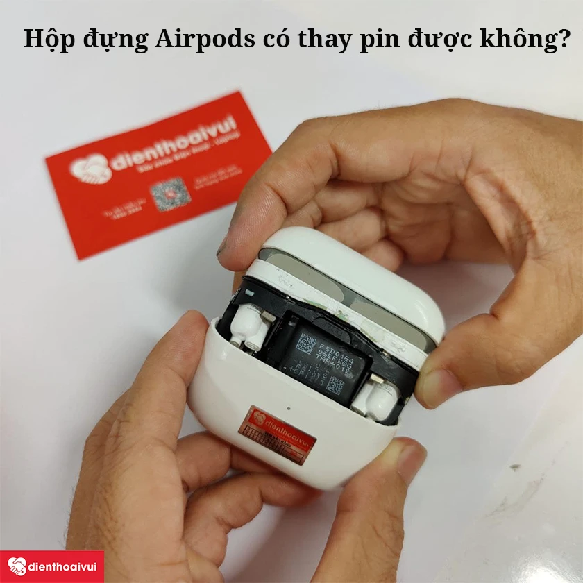 Hộp đựng Airpods có thay pin được không?