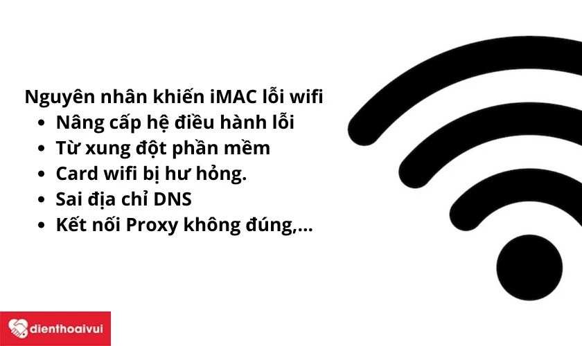 Nguyên nhân khiến iMAC 21.5 INCH MID2010 A1311 EMC 2389 bị lỗi wifi