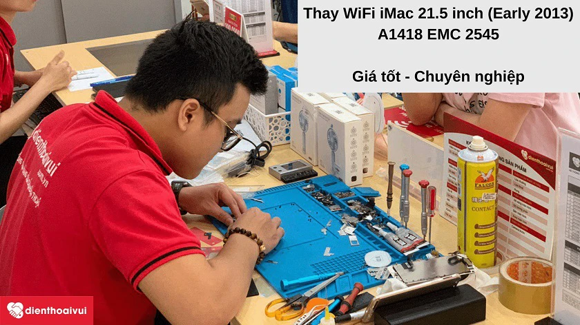 Thay Wifi iMac 21.5 inch Early 2013 A1418 EMC 2545 