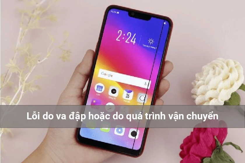 Nguyên nhân khiến màn hình điện thoại Oppo bị sọc ngang dọc sọc đen