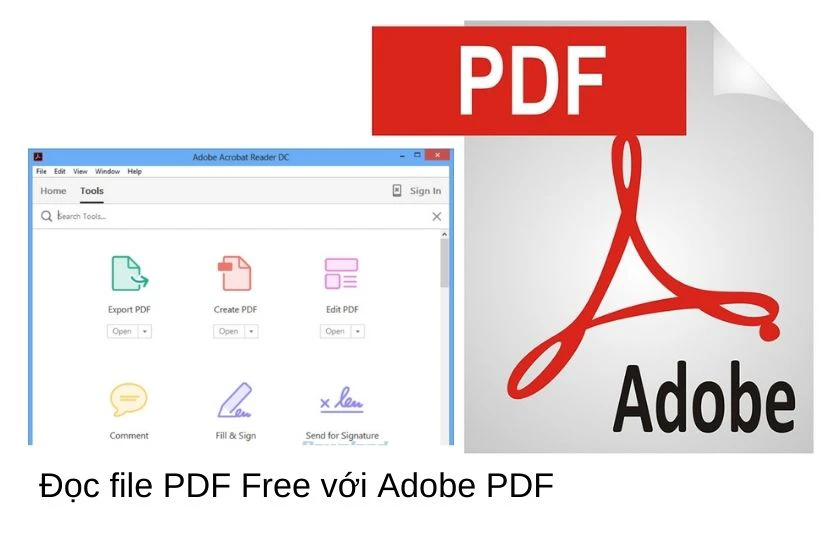 phần mềm đọc pdf Adobe Acrobat Reader PDF