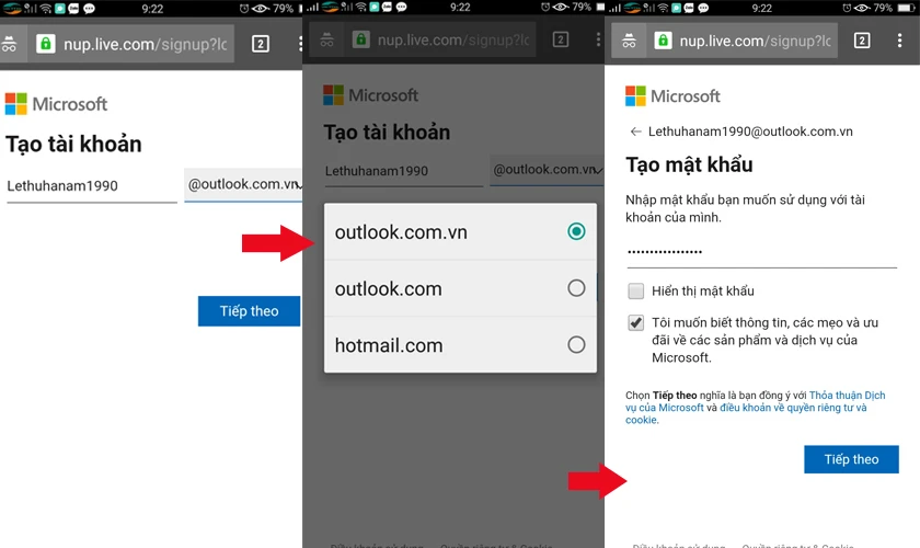 tạo email mới - outlook