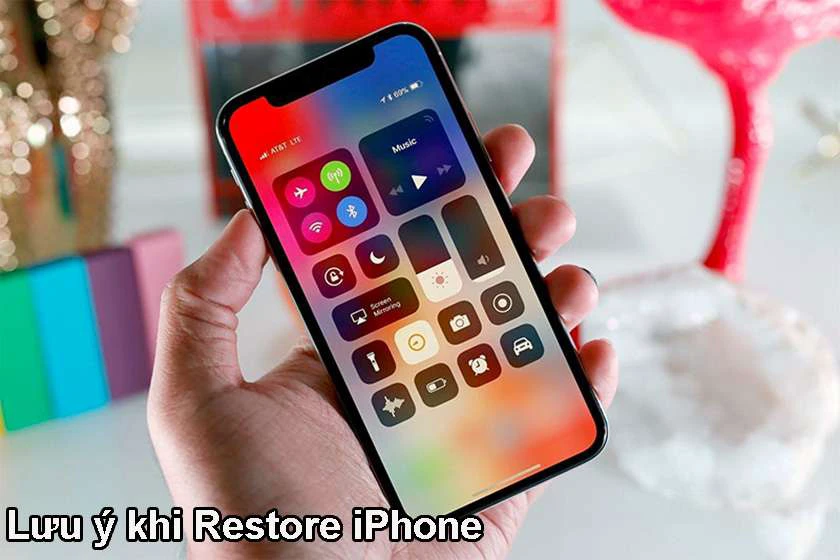 Các lưu ý restore iPhone
