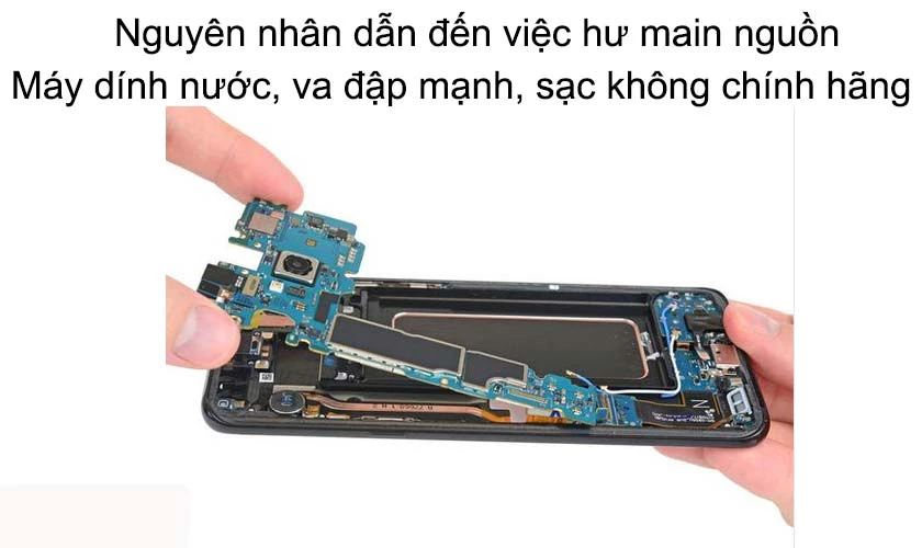 Nguyên nhân khiến điện thoại hỏng IC nguồn Samsung