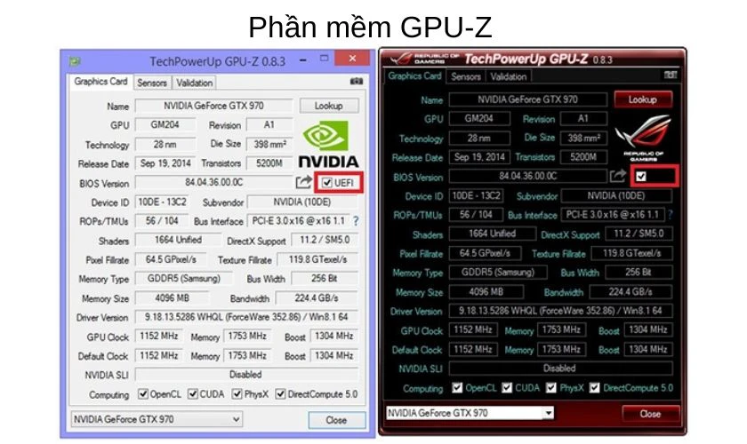 Test nguồn máy tính phần mềm GPU-Z