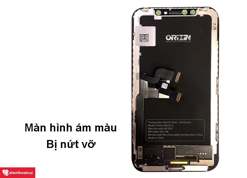 Thay màn hình iPhone X chính hãng Orizin Olip GX - 3 tại 