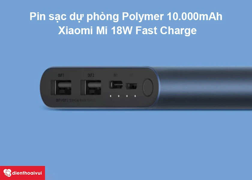 Pin sạc dự phòng Polymer 10.000mAh Xiaomi Mi 18W Fast Charge
