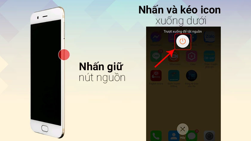 sử dụng chế độ bật/tắt