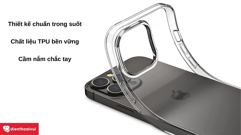 Ốp lưng iPhone 13 Pro Max XO trong chống sốc - Kết cấu bền bỉ tuyệt vời Được chế tạo với bề ngoài trong suốt cùng kết cấu bền bỉ, ốp lưng iPhone 13 Pro Max XO trong chống sốc chính là món phụ kiện đáp ứng nhu cầu bảo vệ iPhone hằng ngày dành cho bạn. Thiết kế linh hoạt, trong suốt và chắc tay Ốp lưng chống sốc XO cho iPhone 13 Pro Max sở hữu ngoại hình tối giản tinh tế, với toàn thân trong suốt giúp hiển thị rõ những đường nét quyến rũ của chính chiếc iPhone. Chiếc ốp còn được thiết kế cho trọng lượng nhẹ và dẻo dai linh hoạt, giúp việc lắp đặt ốp lưng chống sốc XO cho iPhone 13 Pro Max đơn giản hơn. op-lung-chong-soc-xo-trong-suot-cho-iphone-13-pro-max-1 Ốp lưng chống sốc XO cho iPhone 13 Pro Max được chế tạo từ nhựa TPU cứng bền, vừa có độ linh hoạt tốt vừa cung cấp độ bảo vệ tuyệt đối. Phần viền của ốp XO cho iPhone 13 Pro Max còn được chế tạo đặc biệt giúp cầm chắc tay hơn, cũng như hạn chế bám bẩn và bám vân tay. Bền vững lâu dài với khả năng chống va đập Ốp lưng chống sốc trong suốt XO sẽ là "trợ thủ" tuyệt vời giúp iPhone 13 Pro Max bền vững lâu dài. Chiếc ốp được thiết kế củng cố vị trí mặt lưng, bốn góc cạnh và toàn khung viền nhằm gia tăng khả năng chống va đập cho iPhone 13 Pro Max, giúp giảm thiểu hư hại lên máy. Đồng thời, chất liệu TPU bền bỉ còn giúp cho ốp ngăn chặn trầy xước cho iPhone 13 Pro Max. op-lung-chong-soc-xo-trong-suot-cho-iphone-13-pro-max-2 Các vị trí phím cứng trên iPhone 13 Pro Max cũng đều được bảo vệ bởi ốp lưng chống sốc XO. Đồng thời, vị trí cụm camera trên ốp lưng chống sốc XO cũng được thiết kế nhô lên đáng kể, qua đó hạn chế va đập lên bề mặt ống kính iPhone. Sở hữu ốp lưng iPhone 13 Pro Max XO trong chống sốc tại Điện Thoại Vui Các sản phẩm phụ kiện chất lượng cao cho iPhone 13 Pro Max nay đã có mặt tại hệ thống Điện Thoại Vui. Giờ đây, bạn đã có thể lựa chọn thỏa thích và trang bị cho iPhone 13 Pro Max của mình những món phụ kiện chất lượng cao. Hãy đến cửa hàng Điện Thoại Vui gần nhất và mua ngay ốp lưng chống sốc trong suốt XO cho iPhone 13 Pro Max.