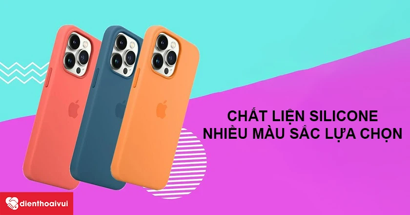 Ốp lưng iPhone 13 Pro Max KST Silicon chống bẩn