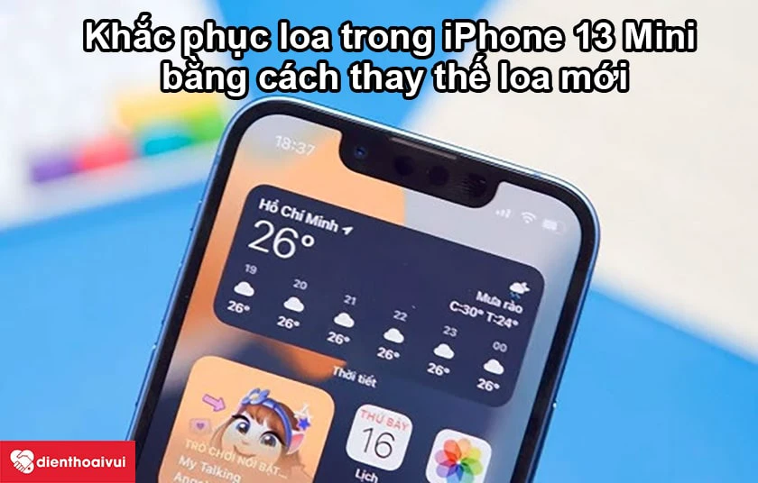 Thay loa trong iPhone 13 mini