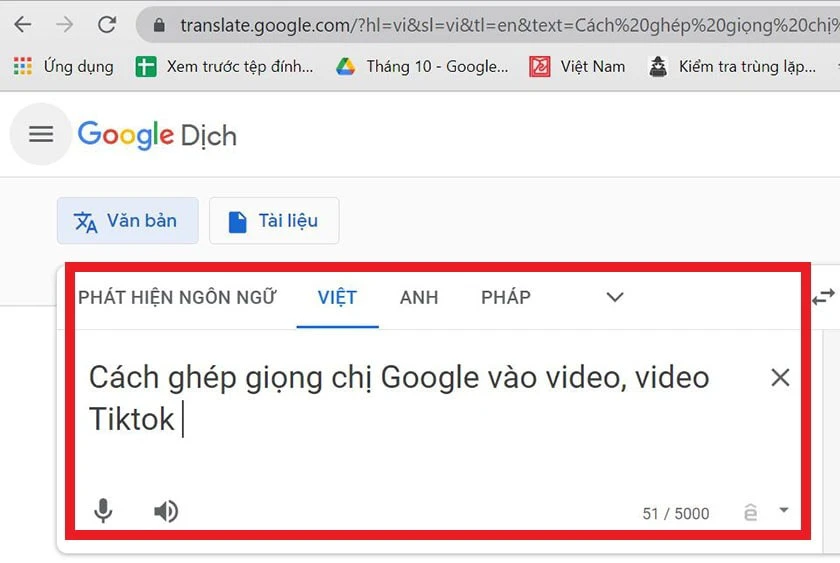 Ghép giọng chị Google vào video qua Google Translate