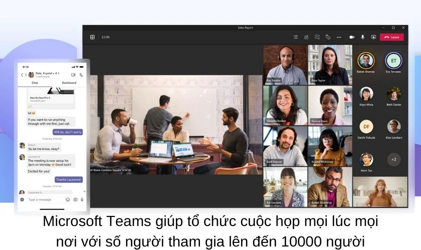 Các chức năng chính trong Microsoft Teams
