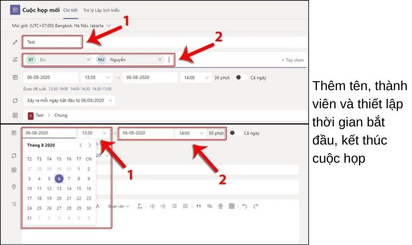 Hướng dẫn cách tạo lịch học, lịch họp trực tuyến trên microsoft teams